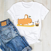 Dog Pet Pug Coffee Plus Size Cartoon Ladies Clothes - TNCPREACH (The store) dog-pet-pug-coffee-plus-size-cartoon-ladies-clothes, 