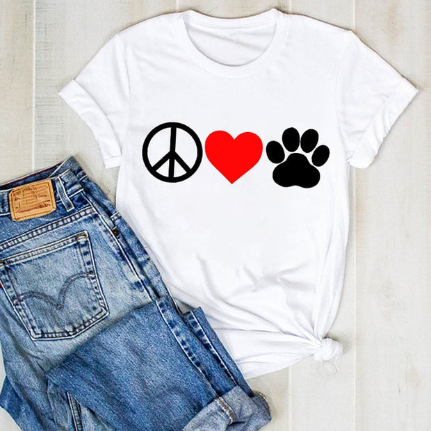 Dog Pet Pug Coffee Plus Size Cartoon Ladies Clothes - TNCPREACH (The store) dog-pet-pug-coffee-plus-size-cartoon-ladies-clothes, 