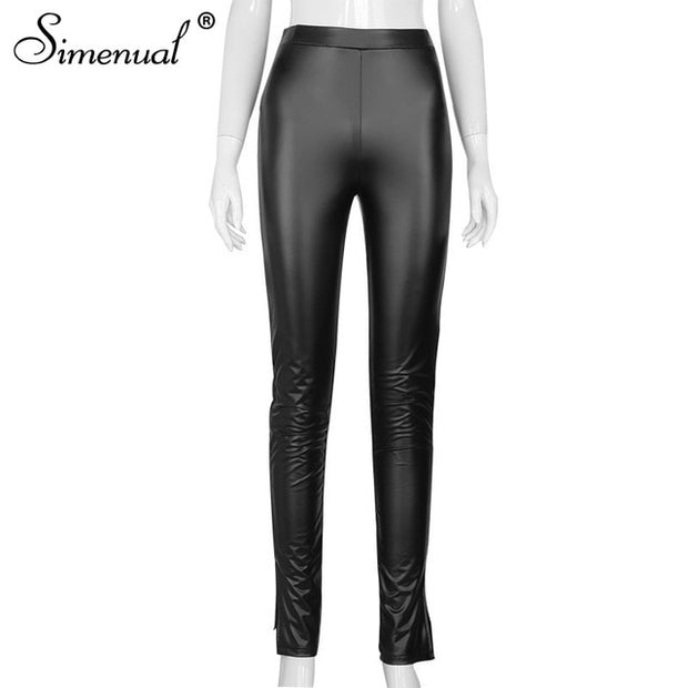 Leather Women Pencil Pants - TNCPREACH (The store) leather-women-pencil-pants, 