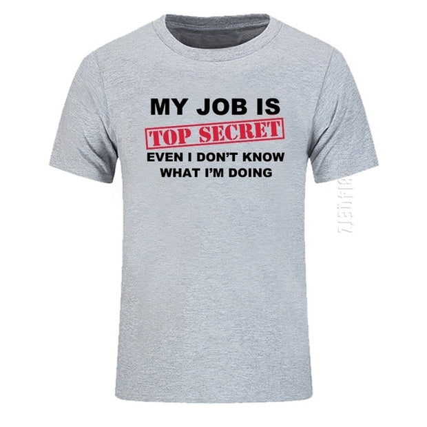 My Job Is Top Secret O Neck T Shirt - TNCPREACH (The store) my-job-is-top-secret-o-neck-t-shirt, 