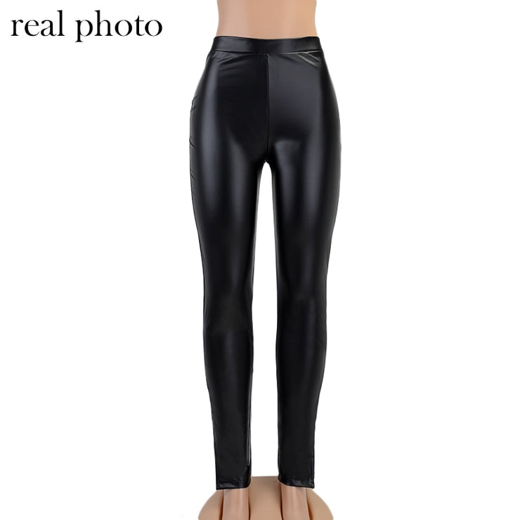 Leather Women Pencil Pants - TNCPREACH (The store) leather-women-pencil-pants, 