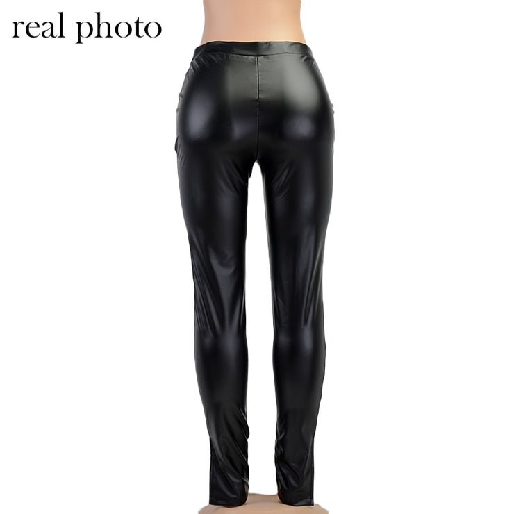 Leather Women Pencil Pants - TNCPREACH (The store) leather-women-pencil-pants, 