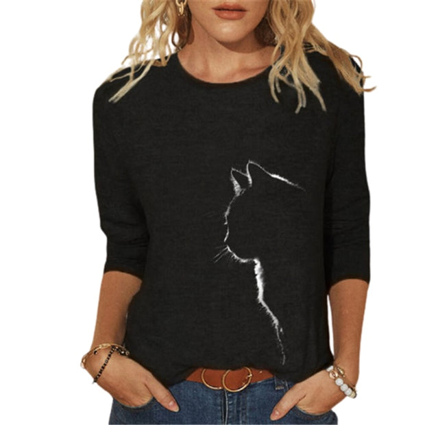 Cat 3D Print Long Sleeve T-Shirts - TNCPREACH (The store) cat-3d-print-long-sleeve-t-shirts, 