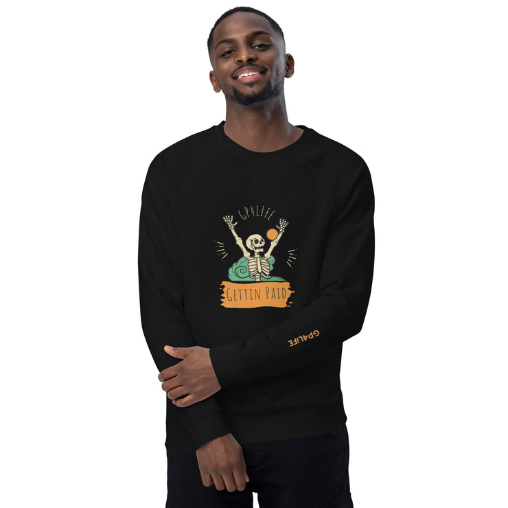 Unisex organic raglan sweatshirt