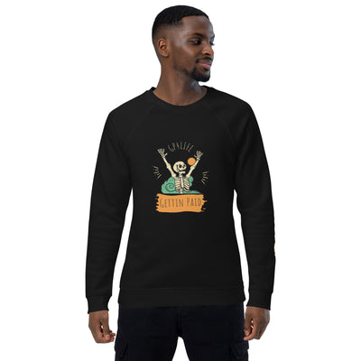 Unisex organic raglan sweatshirt